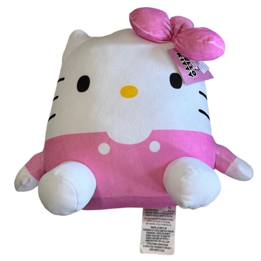 Hello Kitty Plush Cuddle Pillow Buddy - Pink Sanrio Bedtime Companion NWT